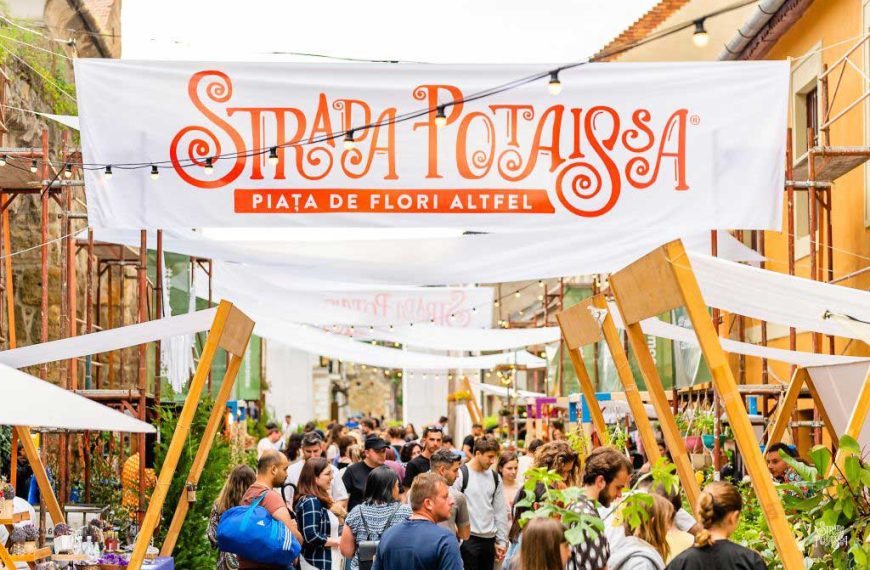 Strada Potaissa, primul street delivery din țară costumat într-o piață de flori atipică revine cu ediția cu numărul 8