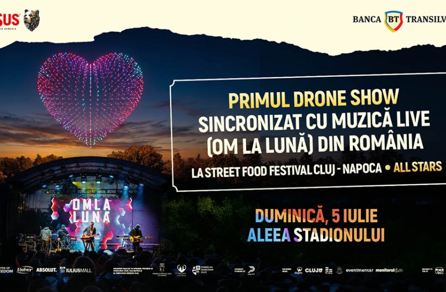 Show de drone în premieră națională - duminică, 5 iulie, la Street FOOD Festival Cluj-Napoca